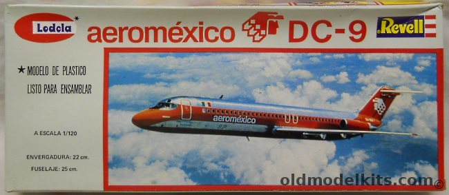 Revell 1/120 Douglas DC-9 AeroMexico - Lodela Issue, RH4222 plastic model kit